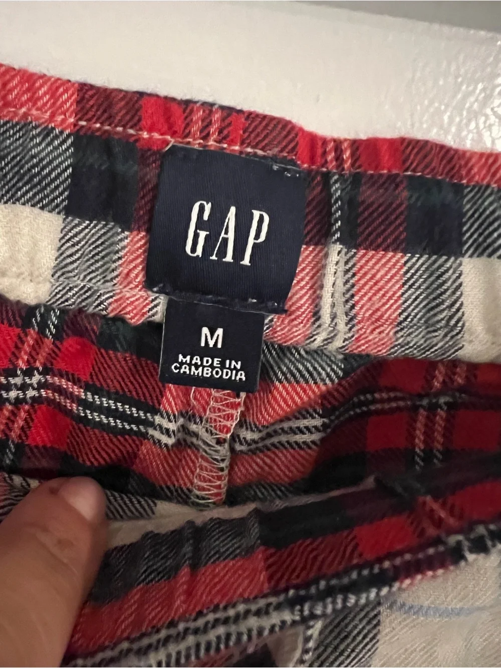 Gap Men’s Plaid Flannel Lounge PJ Pajama Pants 100% Cotton Size M